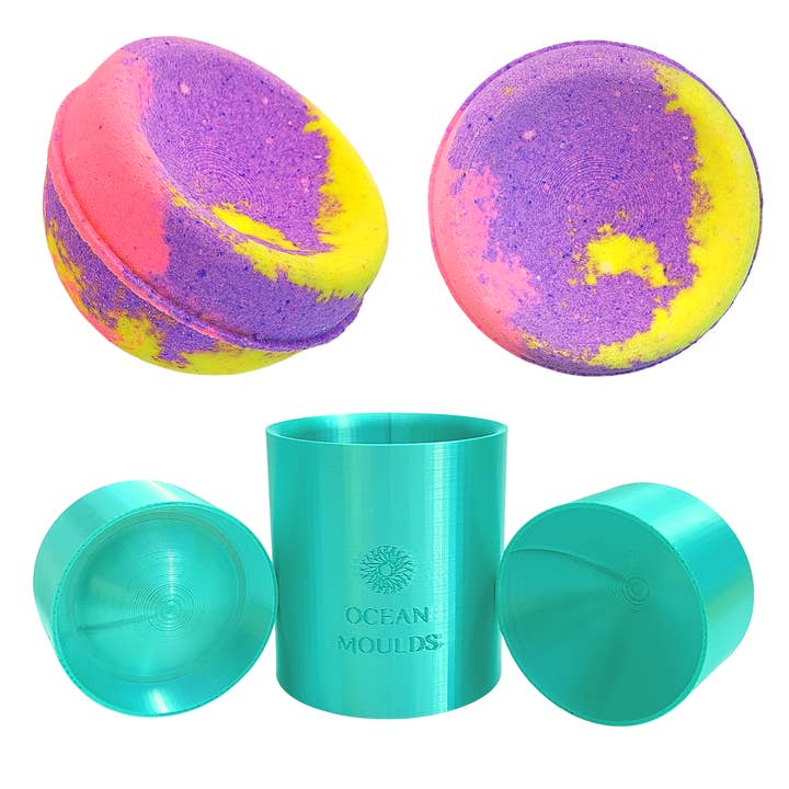 INDENTED SPHERE Bath Bomb Mould - 3D Printed Mold (Copy) for wholesale by Ocean Moulds