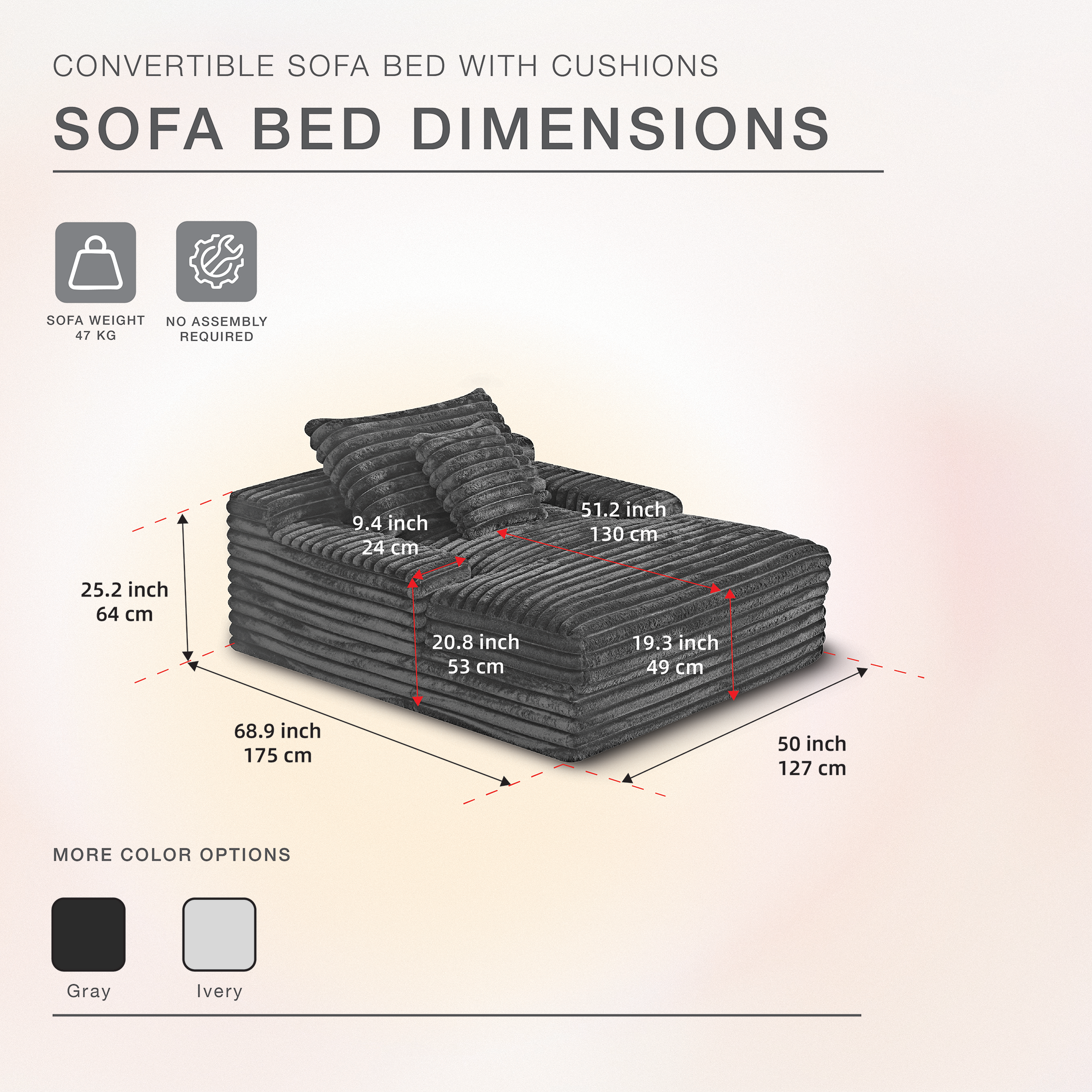 LivingTaste Home Inc - Wholesale Sofa - Modern Dark Grey Oversized Lounge Sofa2