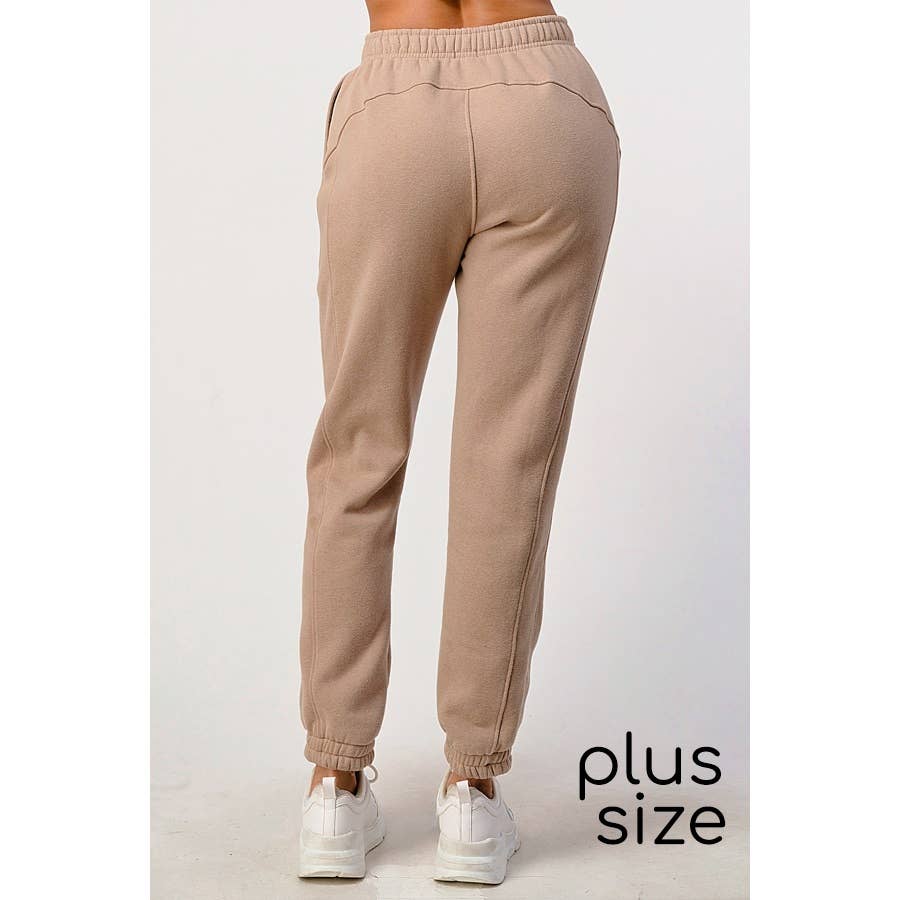 Lime All the Time – wholesale Joggingbyxor - Dam – Mjuk fleece-joggingbyxa i plusstorlek10