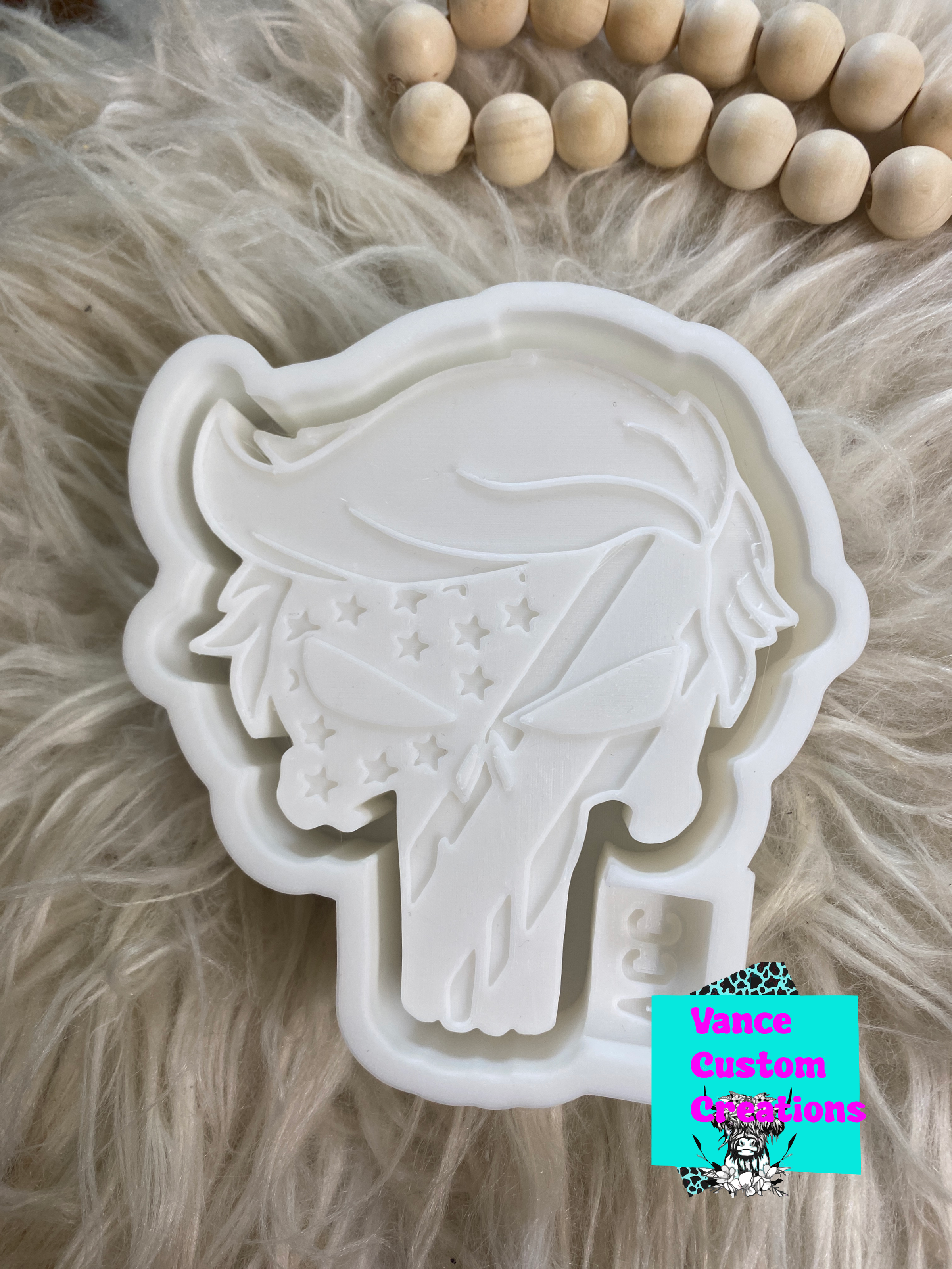 Vance Custom Creations - Wholesale Craft Supplies - Trump Skull Freshie Mold0