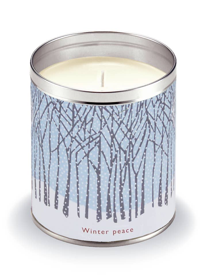 Kate Nelligan's Winter Peace Candle for wholesale by Aunt Sadie's Candles