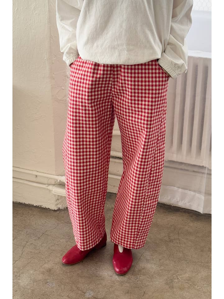 Le Bon Shoppe - Wholesale Pants – Women's - Gingham Arc Pants (2S-2M-2L)