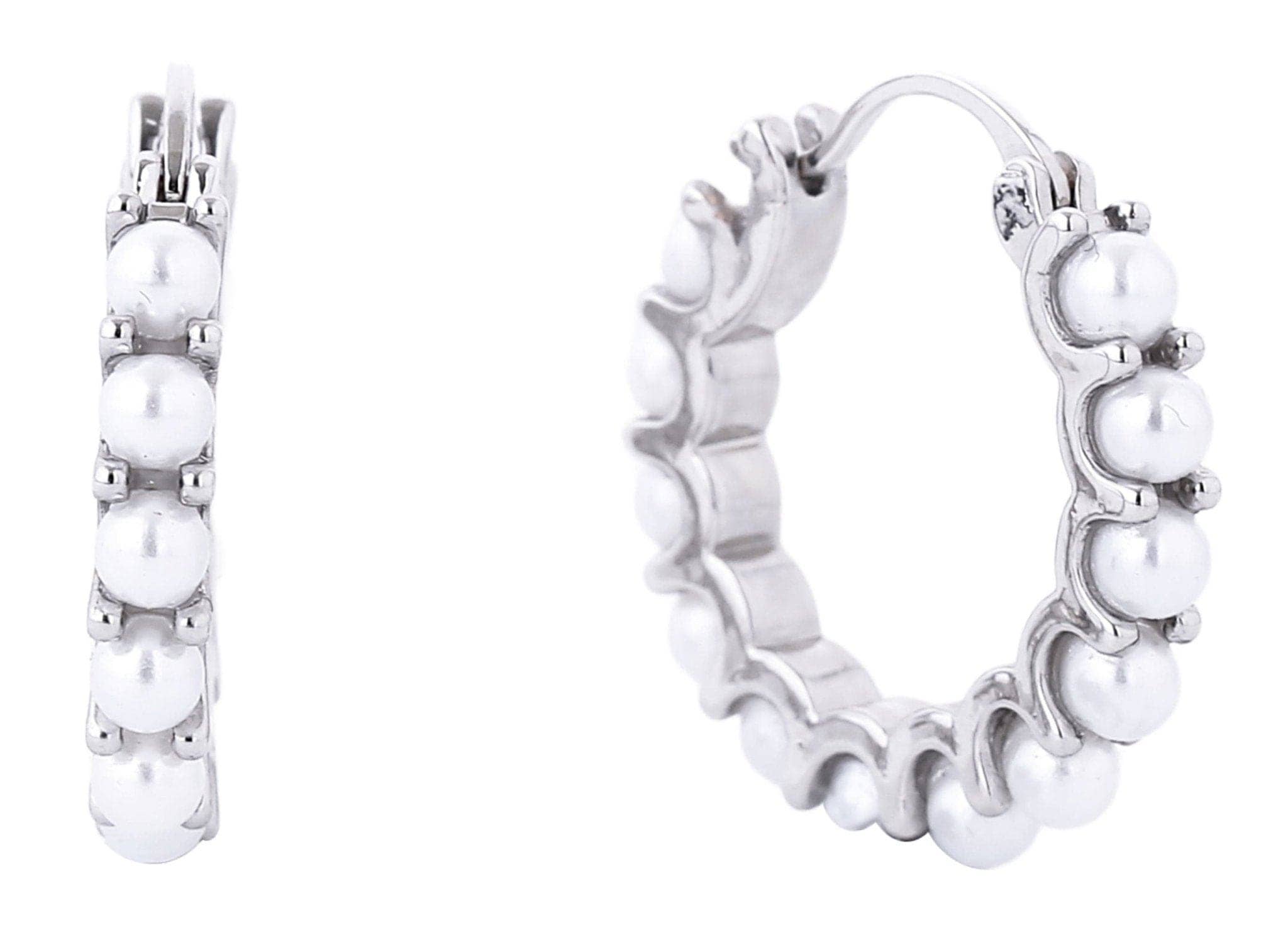 MiMi Wholesale - Vente Créoles - SJE310534 Créoles à épingle en perles trempées 14 carats0