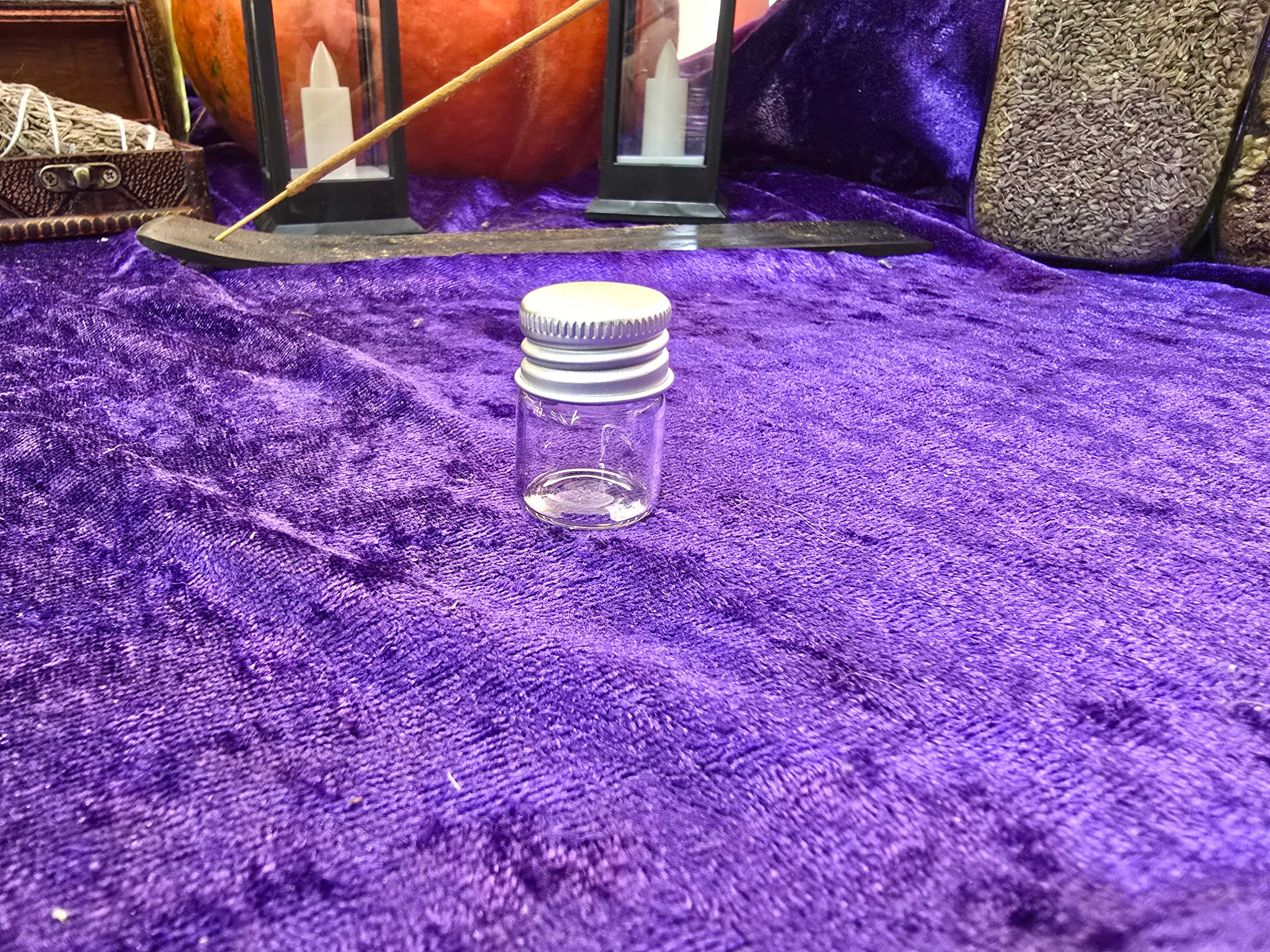 The Rouge and Raven - Wholesale Jar - Mini Glass Jar Dried Herb for Spiritual Use1