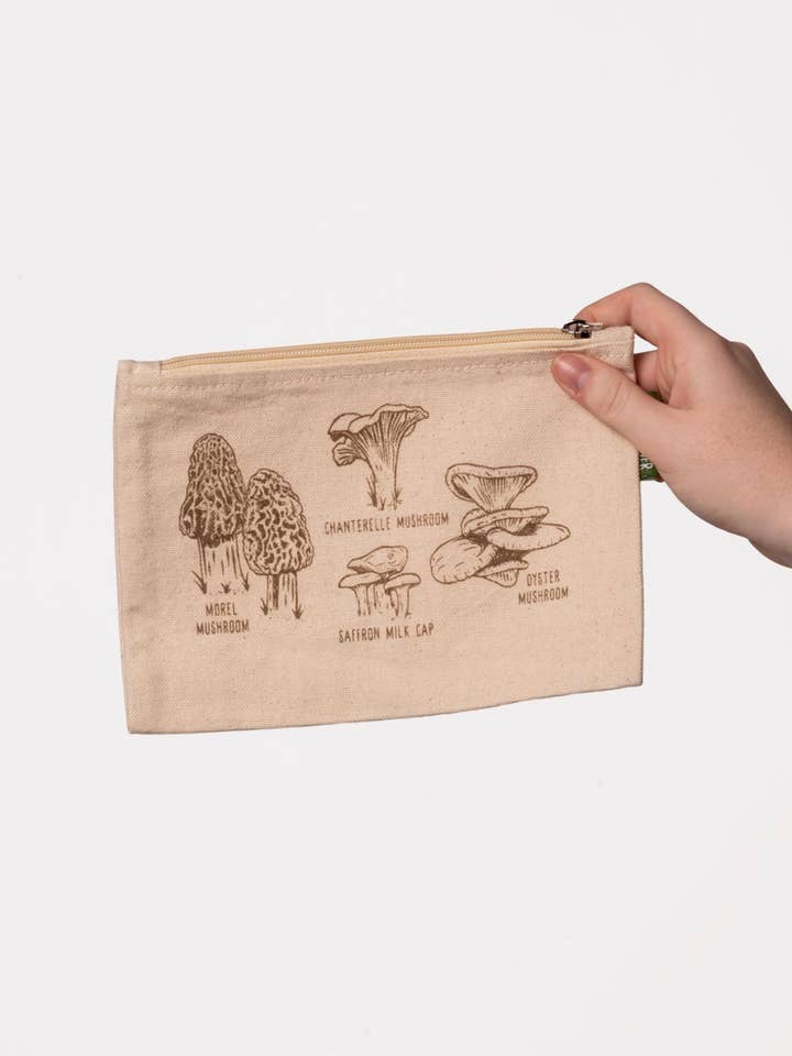 Svamp Botanisk Stor Dragkedjepåse för wholesale av Soul Flower