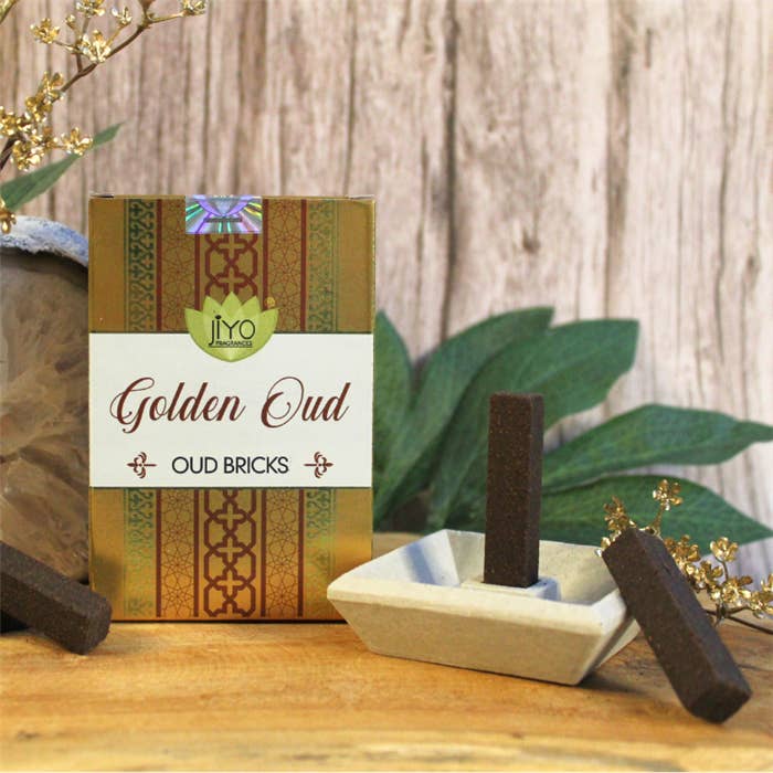Green Tree - Wholesale Incense - Parimal Jiyo Oudh Bricks - Golden Oudh3