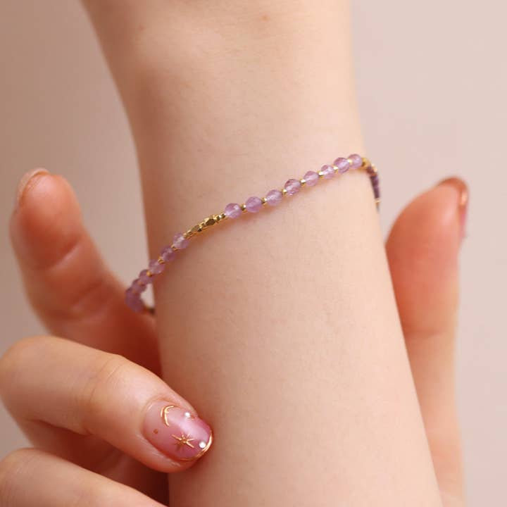 Amethyst pärlstav armband för wholesale av NabiLondon
