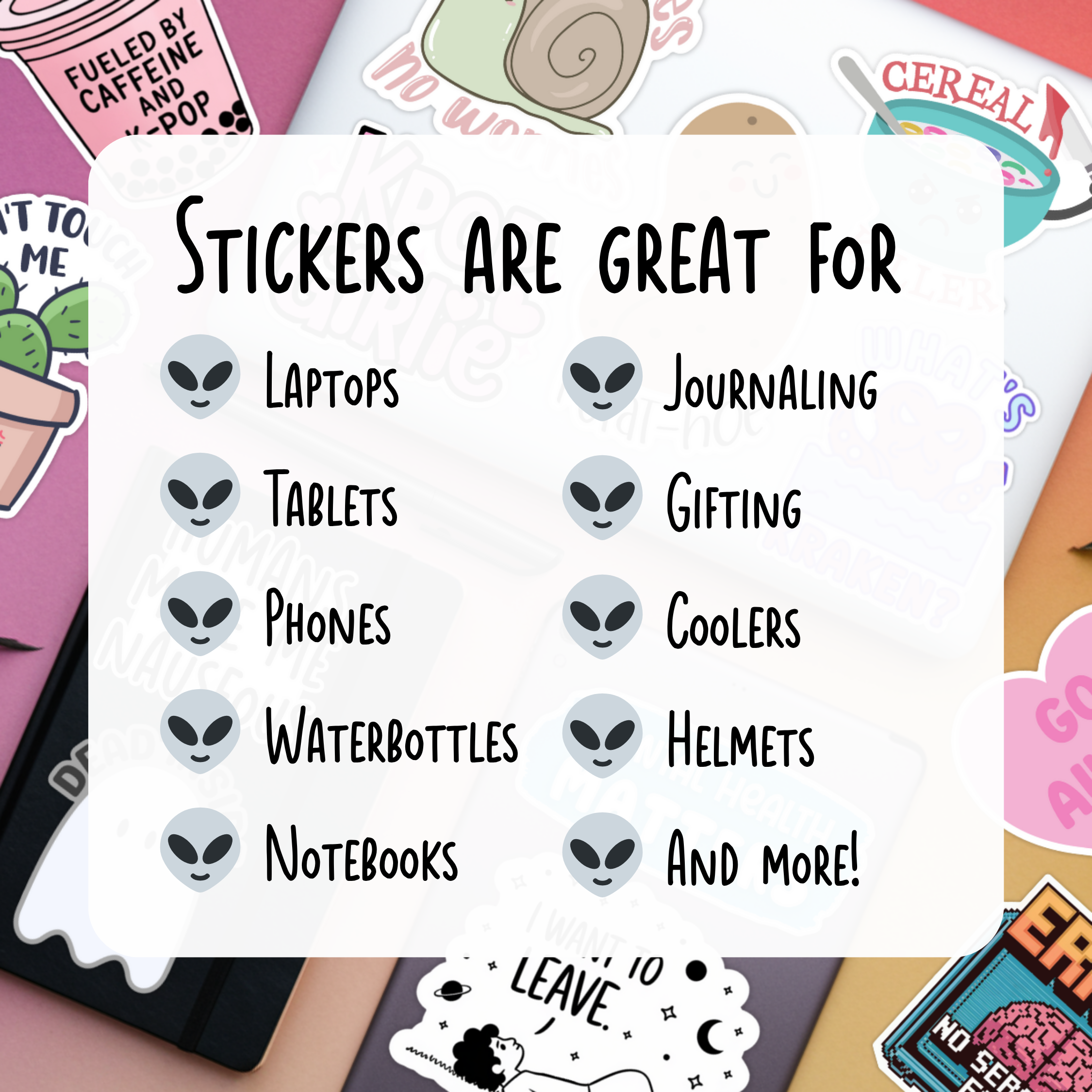 Sticky Martian - Wholesale Sticker - Get in Loser, Funny Movie Quote, Coffin Vinyl Sticker3