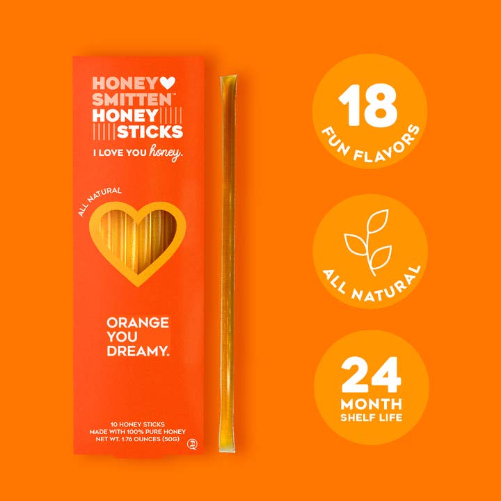 Honey Sticks, ORANGE YOU DREAMY. 14 units (Copy) for wholesale by Honey Smitten