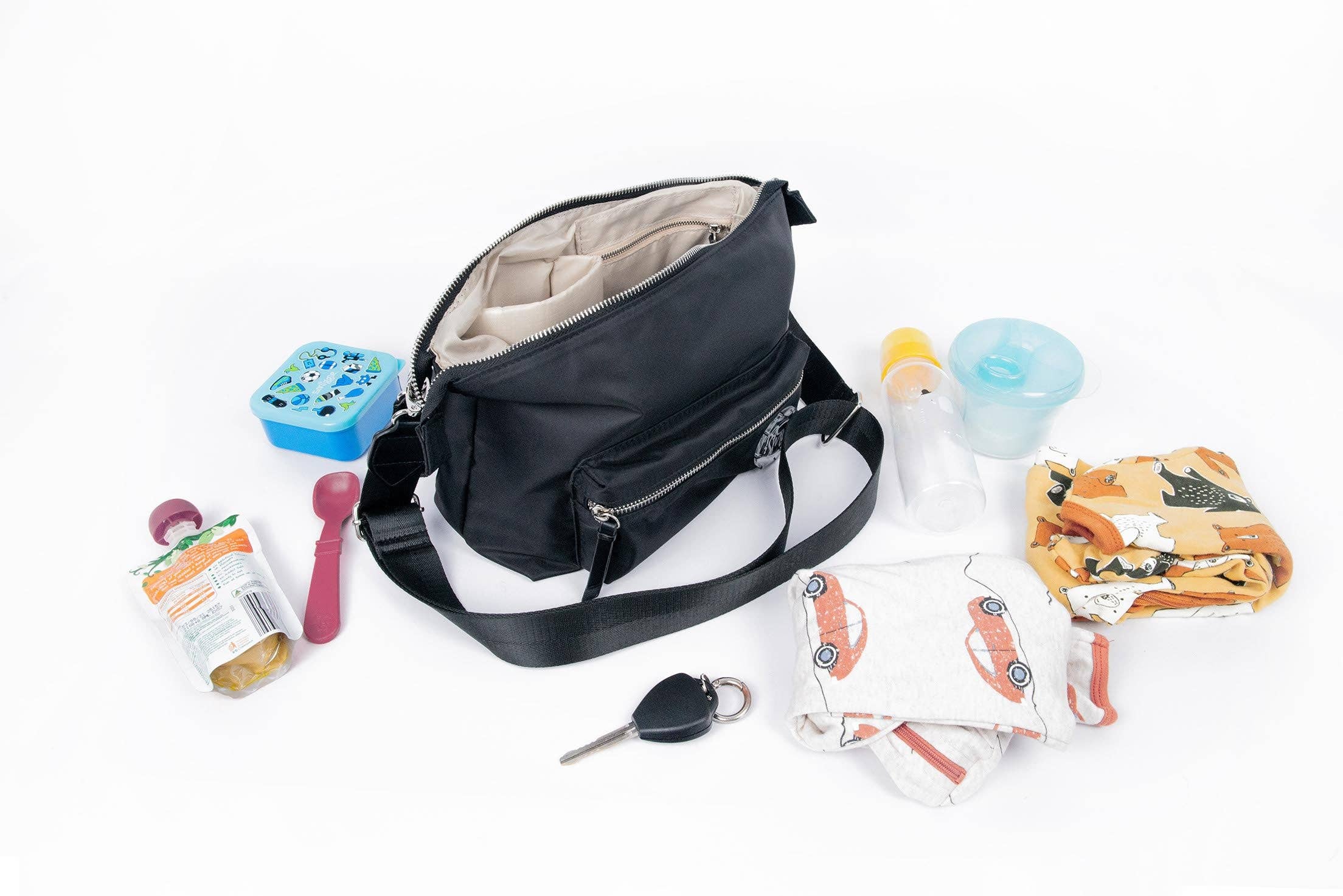 Mummas Wear - Wholesale Diaper Bag - Baby - Teeny Tiny™ Pram Caddy Crossbody Bag in Midnight Mayhem6