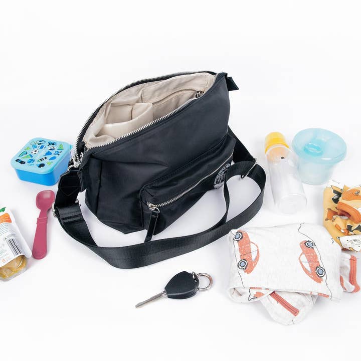 Mummas Wear - Wholesale Diaper Bag - Baby - Teeny Tiny™ Pram Caddy Crossbody Bag in Midnight Mayhem6