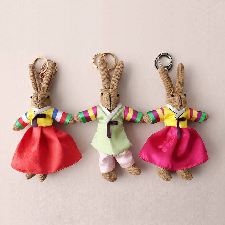 Korean Hanbok Rabbit Keychain for wholesale by Style by HM