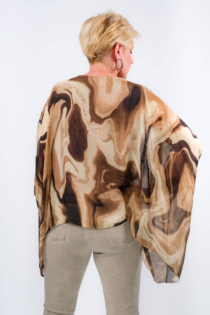 TINA Stephens Italy/Tees By Tina – Kaftan - Mulher por atacado – Swirl Kaftan (BQ201SW)5