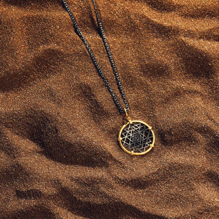 Spiritual Abundance - Sri Yantra Pendant Necklace for wholesale by Karma And Luck