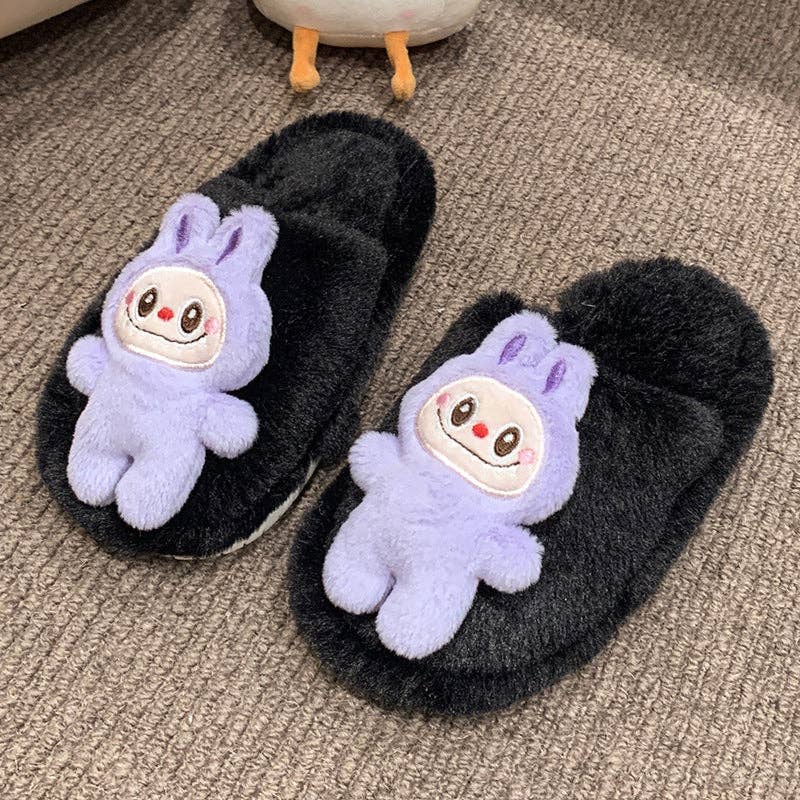 Little Trendy - Wholesale Slippers - Kids - Cute monster plush home slippers1