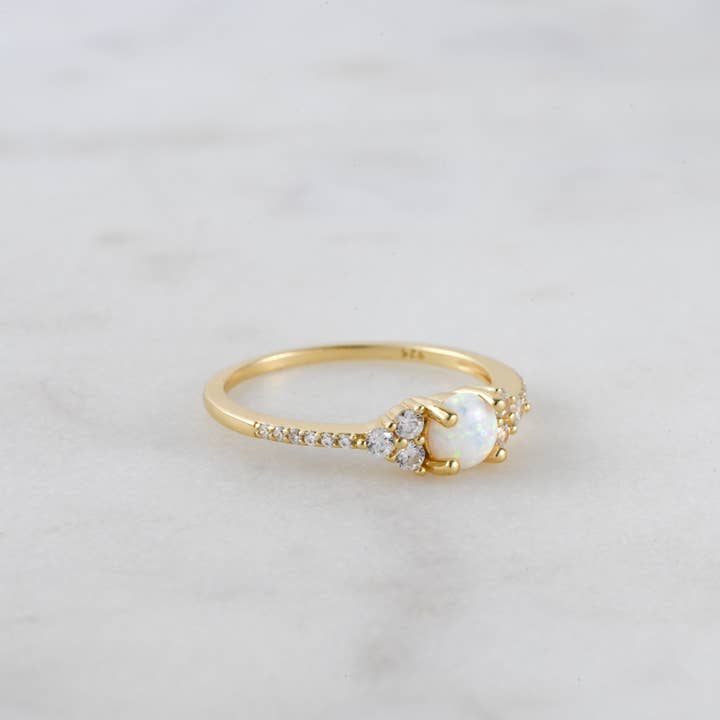 Sami Jewels - Wholesale Multi-Stone Ring - Dainty Opal Ring