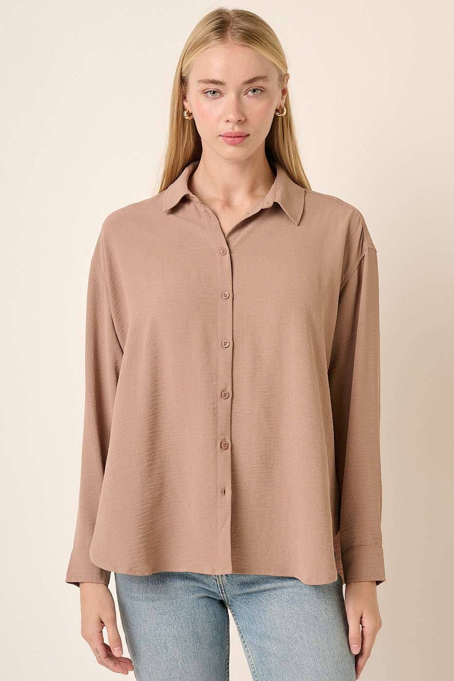 mittoshop - Wholesale Button Down Shirt - Women's - AIRFLOW BUTTON DOWN LONG SLEEVE SHIRT10