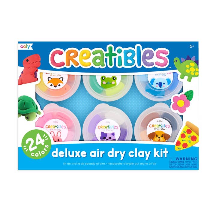 Creatibles: Air Dry Clay Deluxe Kit (Set of 24 Colors + 3 To for wholesale by OOLY