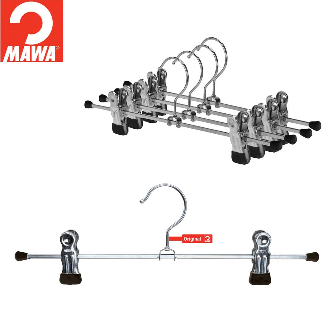 Reston Lloyd - Wholesale Clothes Hangers - MAWA, 16" Pant Clip Bar (4 Colors)1