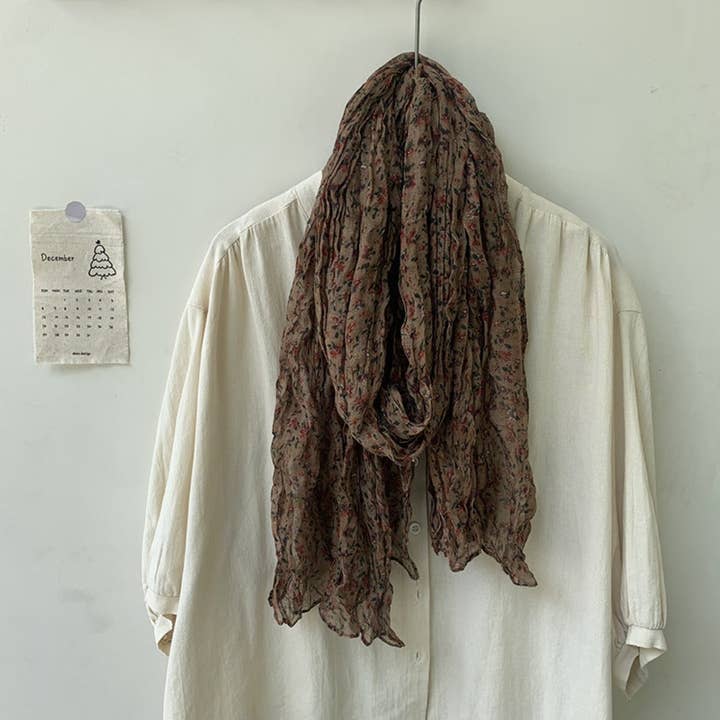 Funkyrel® Atzbranding Limited - Wholesale Scarf - Women's - Scarvii - Vintage Scarf & Shawl Wrap with Floral Print3