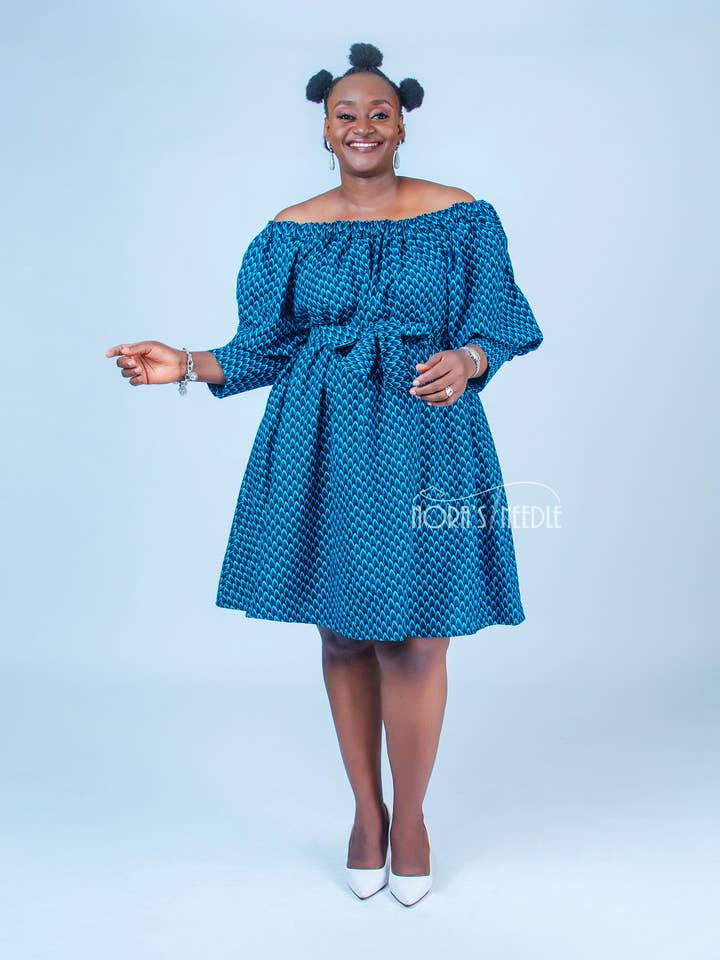 Shummy Ankara Shift Kjole for engroshandel hos Nora's Needle