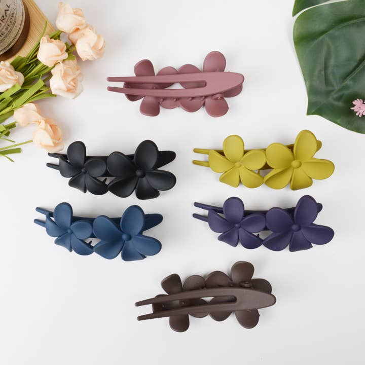 SoapElenGlen - Wholesale Hair Clip - Women's - Fashion flower duckbill hair clip1
