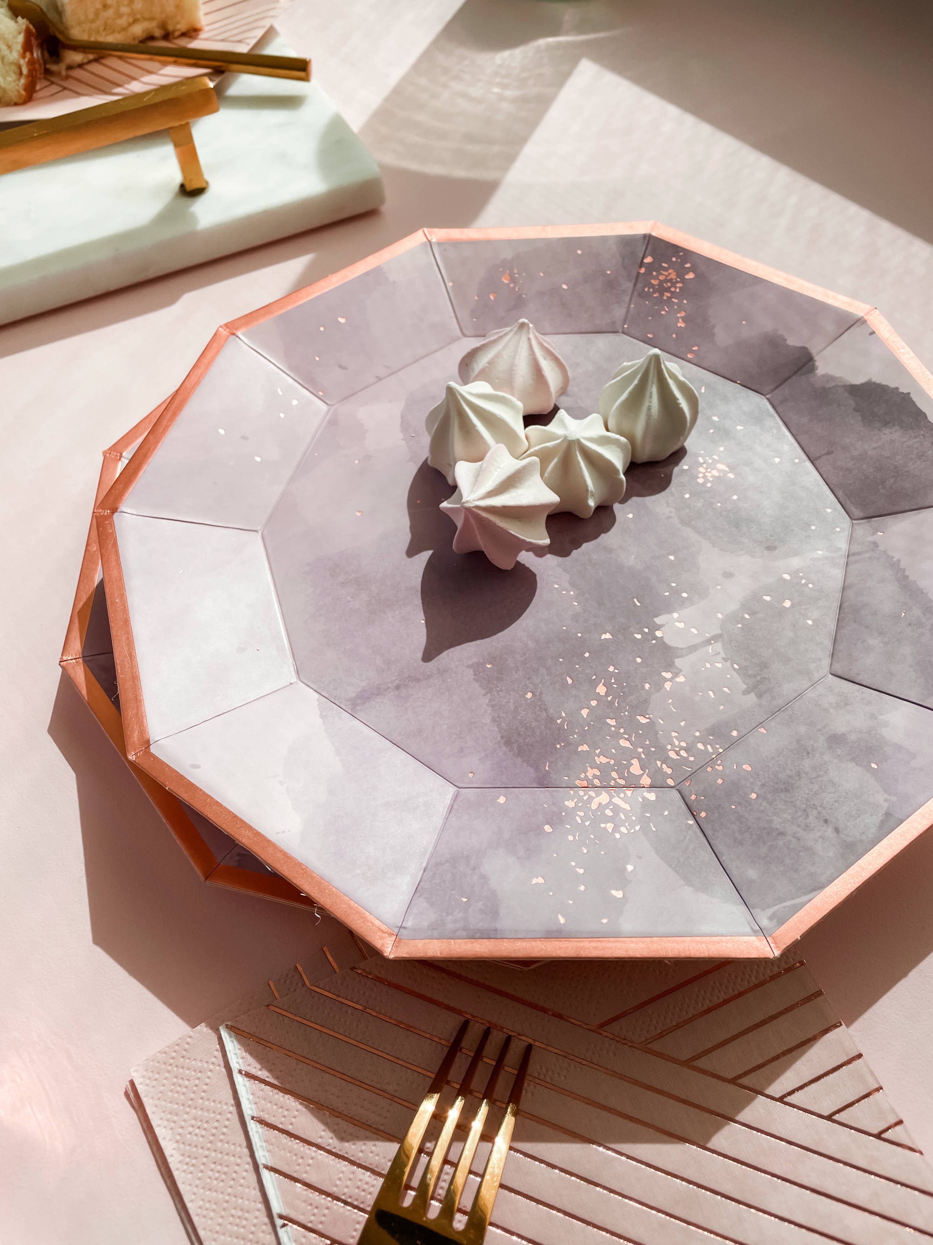 Harlow & Grey - Wholesale Disposable Plate - Amethyst - Purple Large Paper Plate7