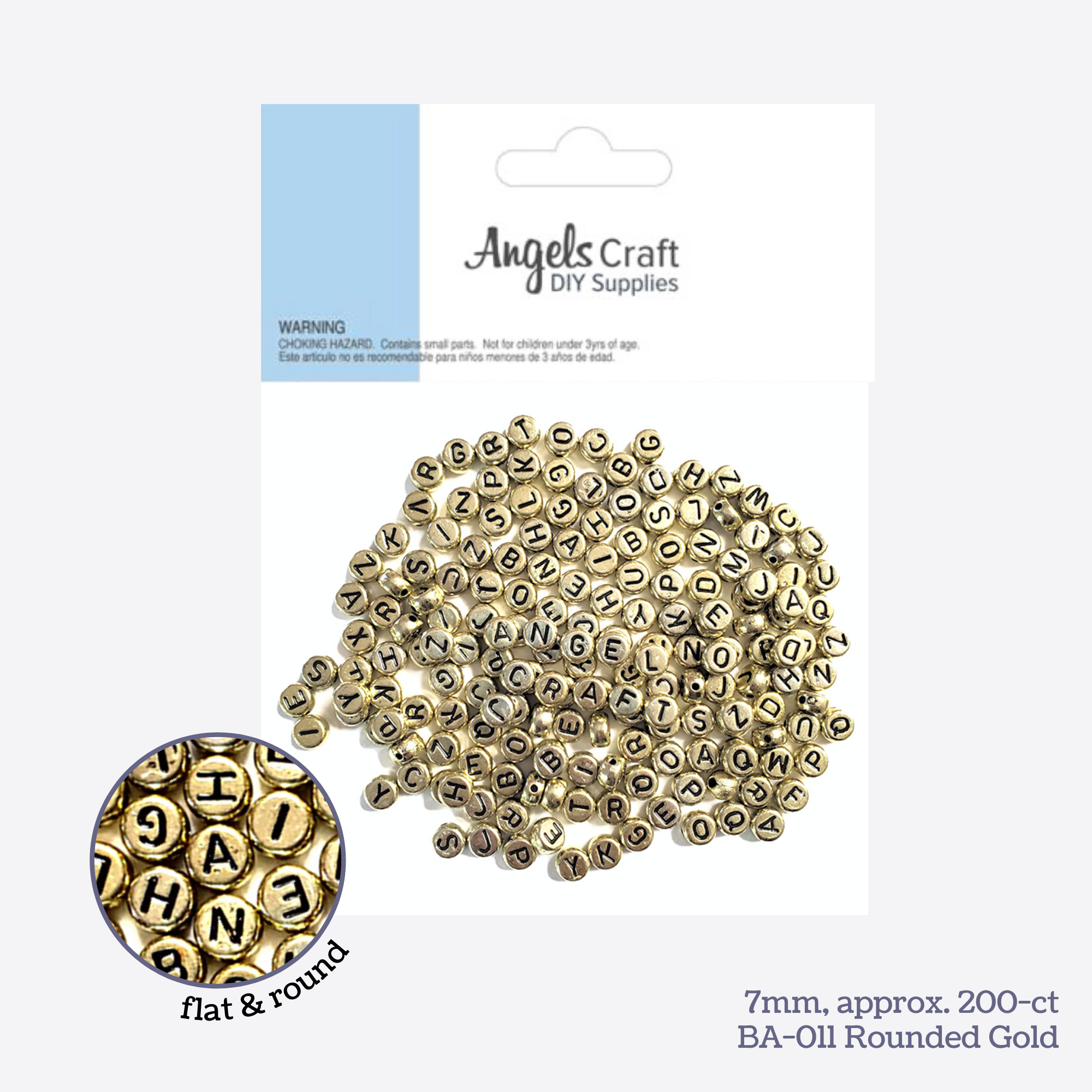 Angels Craft – Engroshandel Perler – Alfabet perler, assorterede figurer, 5-12mm2