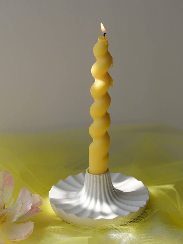 Scalloped Candle Holder for wholesale by Interlude Candles