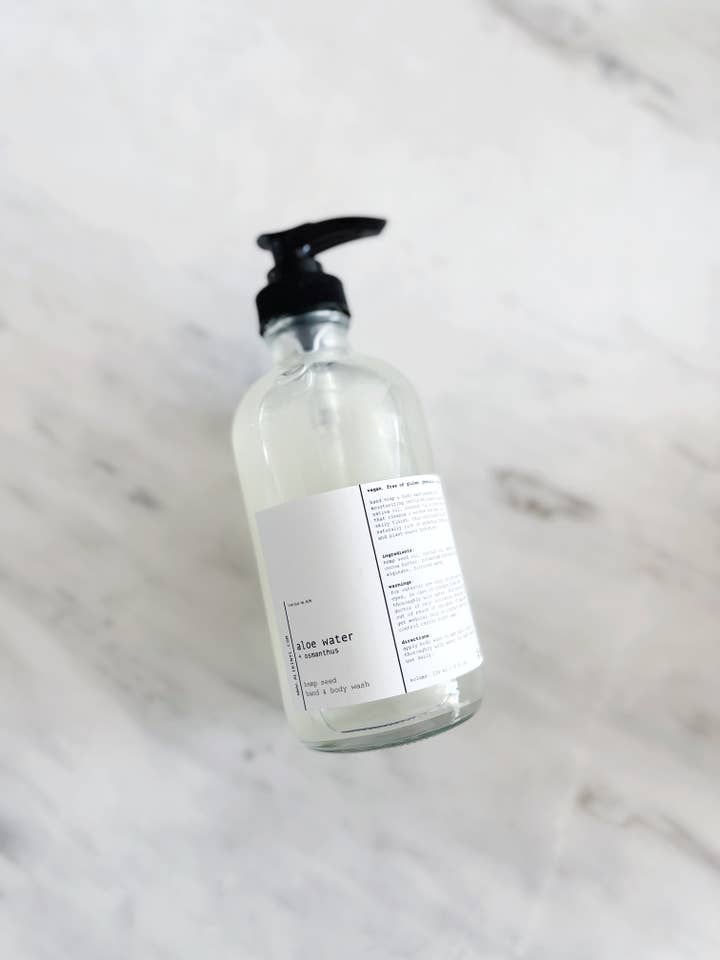 ALOE WATER + OSMANTHUS | ORGANIC HEMP SEED BODY SOAP for wholesale by ALIBI NYC
