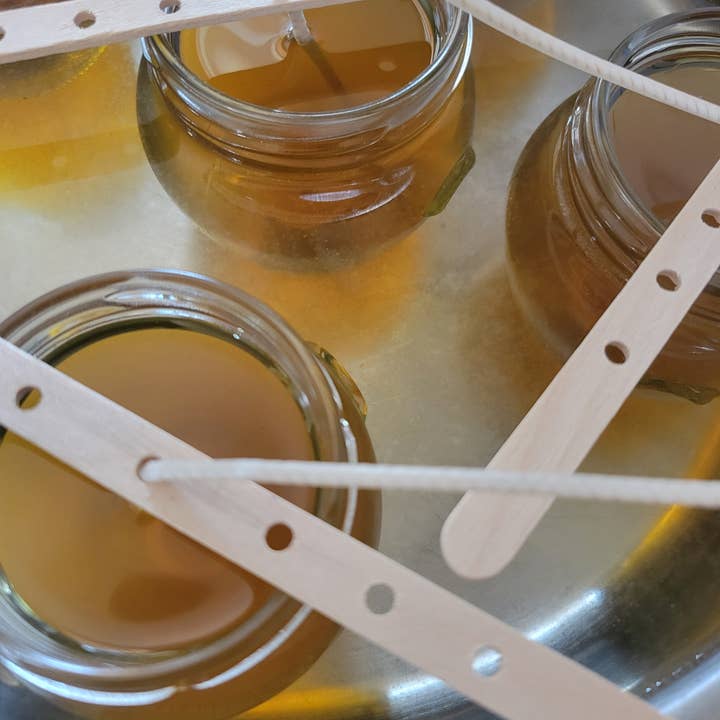 Yarrow Bone Farmstead - Wholesale Jar/filled candle - Beeswax Soy Coconut Honey Jar Candles, Choice of Fall Scents4