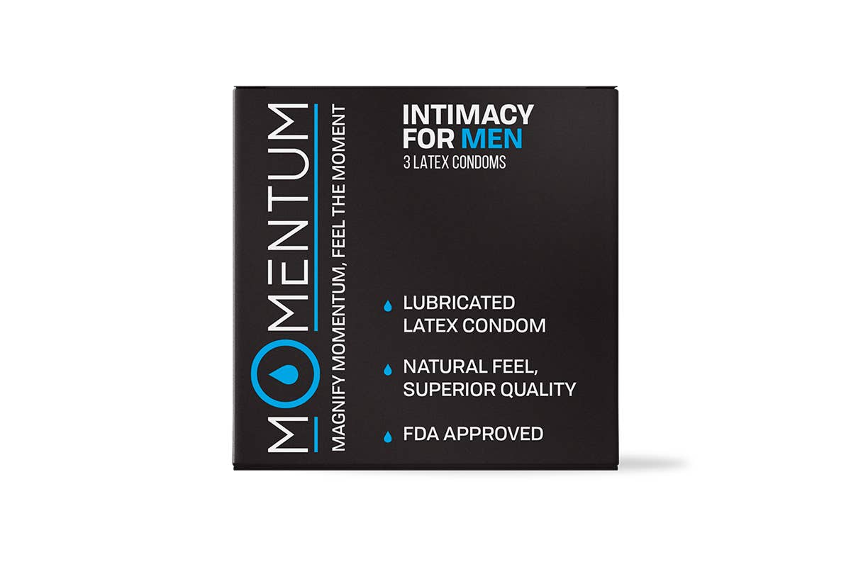 Momentum Intimacy by Dr. Drai - Wholesale Contraceptive/Condom - Momentum Condoms Box Of 3 For Him