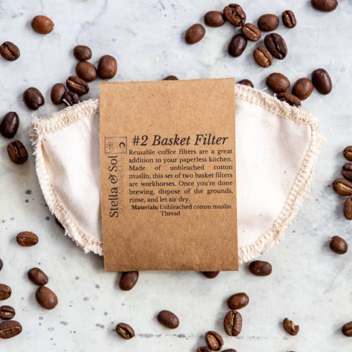 Coffee Filter #2 Basket, Sustainable Coffee, Reusable Filter for wholesale by Stella & Sol Sustainables