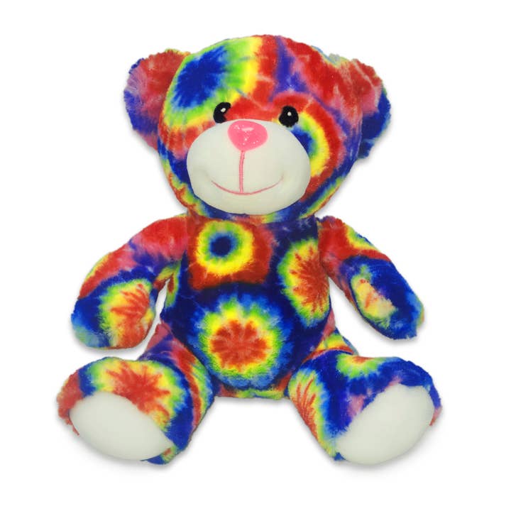 The RGU Group - Wholesale Stuffed/Plush Toy - Kids & Baby - 9" Tie-Dye Teddy Bear