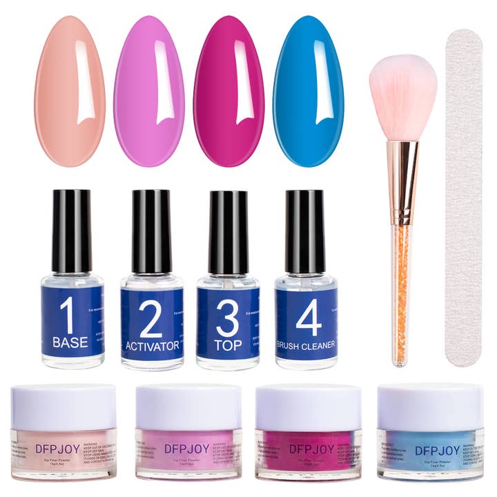 dfpjoy dip powder nagelkit med dipping-system och dip-vätska för wholesale av dfpjoy