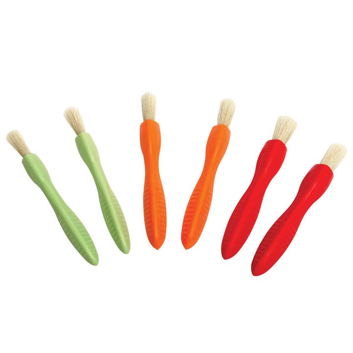 Triangle Grip Paint Brushes - 3 Sizes - Set of 6 for wholesale by Learning Advantage