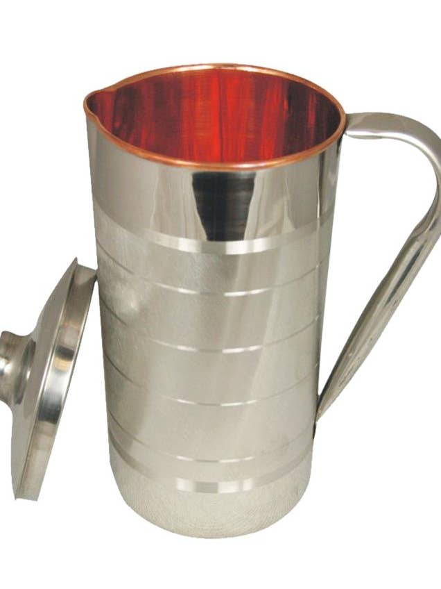 Copper Steel Jug(2 ltrs.) for wholesale by Ancientveda