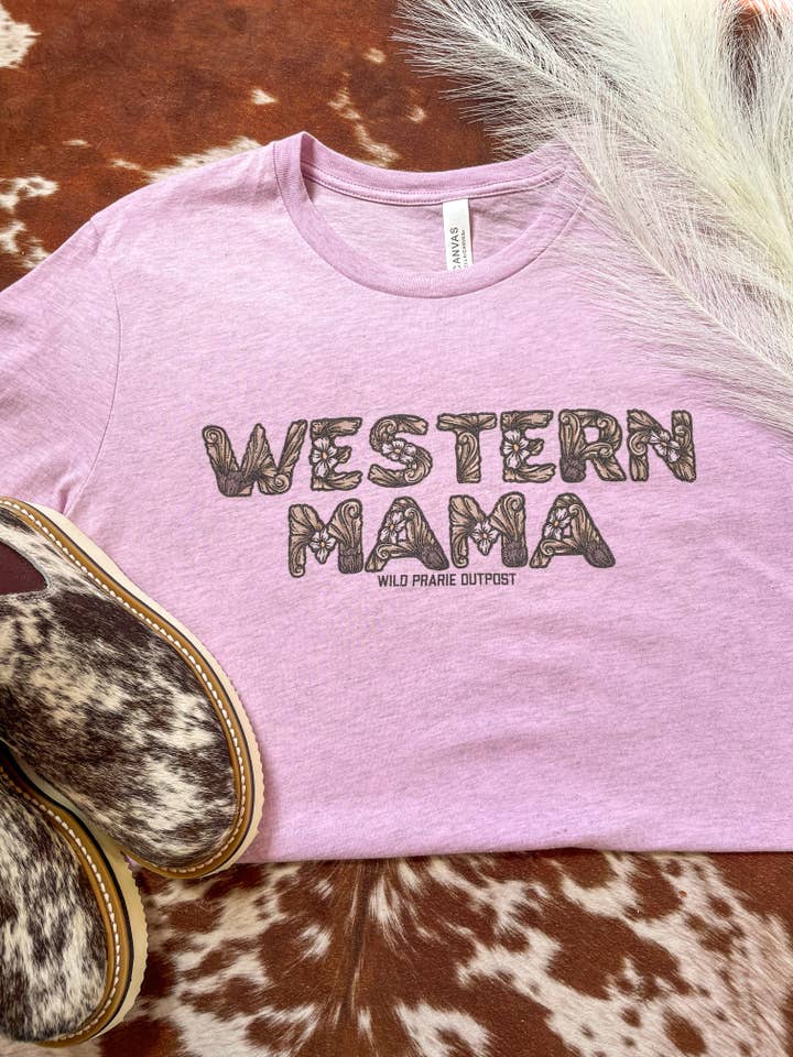 Western Mama t-shirt voor wholesale door Wild Prairie Outpost