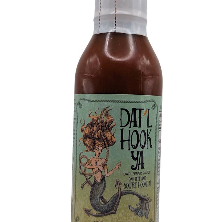 Hook'Ya - Wholesale Hot Sauce - Dat'l Hook Ya Sauce- 12oz Datil Pepper Sauce Sugar Free0