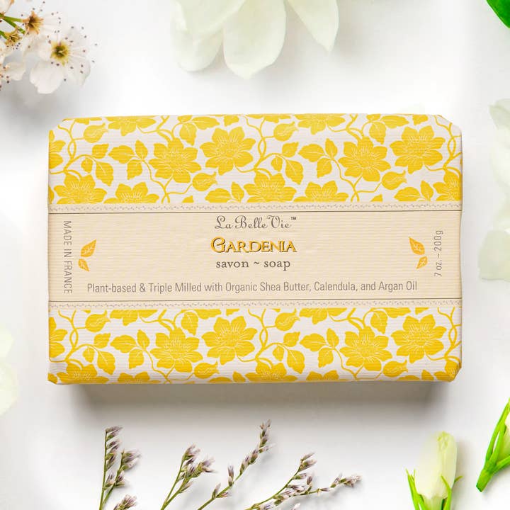 La Belle Vie Gardenia Soap - 7oz/ 200g for wholesale by Ton Savon Inc