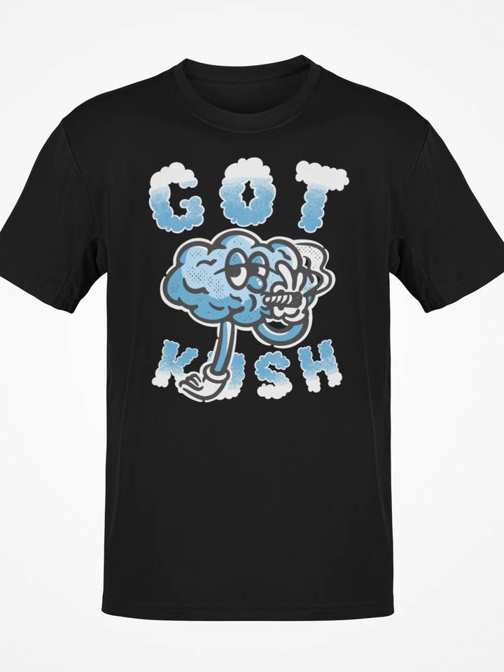 T-shirt Gráfica Masculina Puffin Away por atacado de Got Kush Clothing