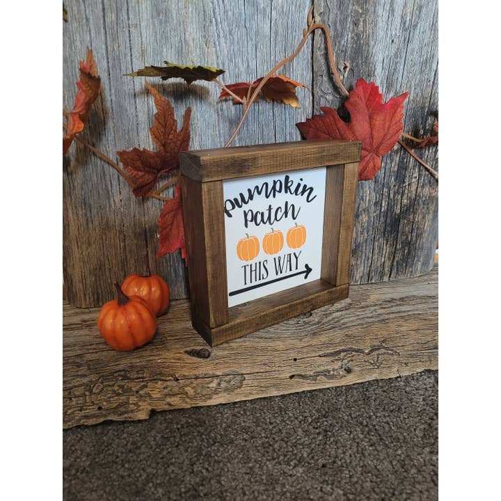 Pumpkin Patch, décoration automnale, mini-panneau en bois pour la vente par Kollman Custom Creations