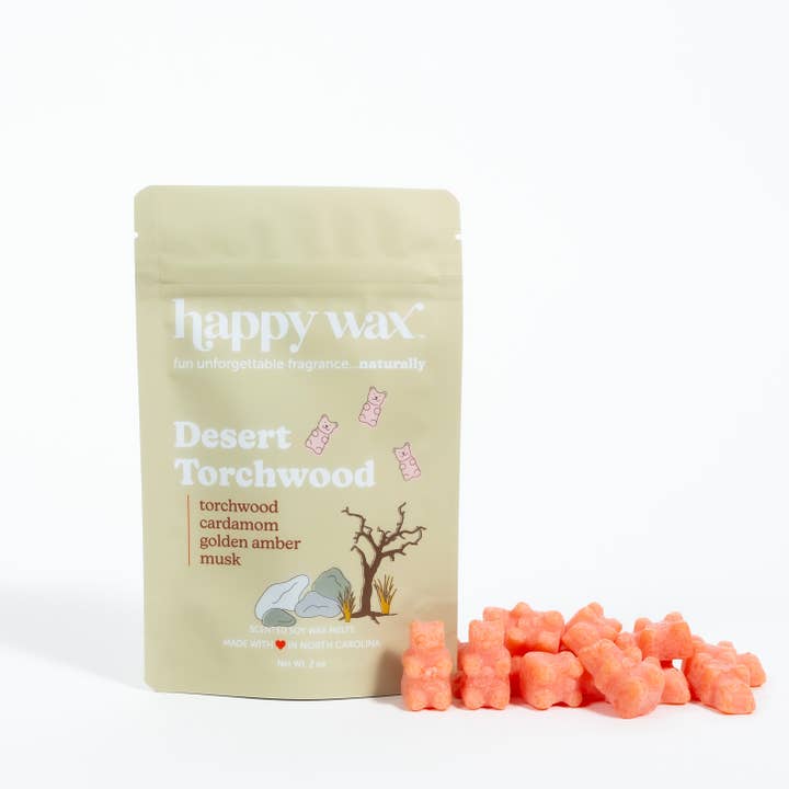 Desert Torchwood Wax Melts - Sample Pouch (2 oz) for wholesale by Happy Wax