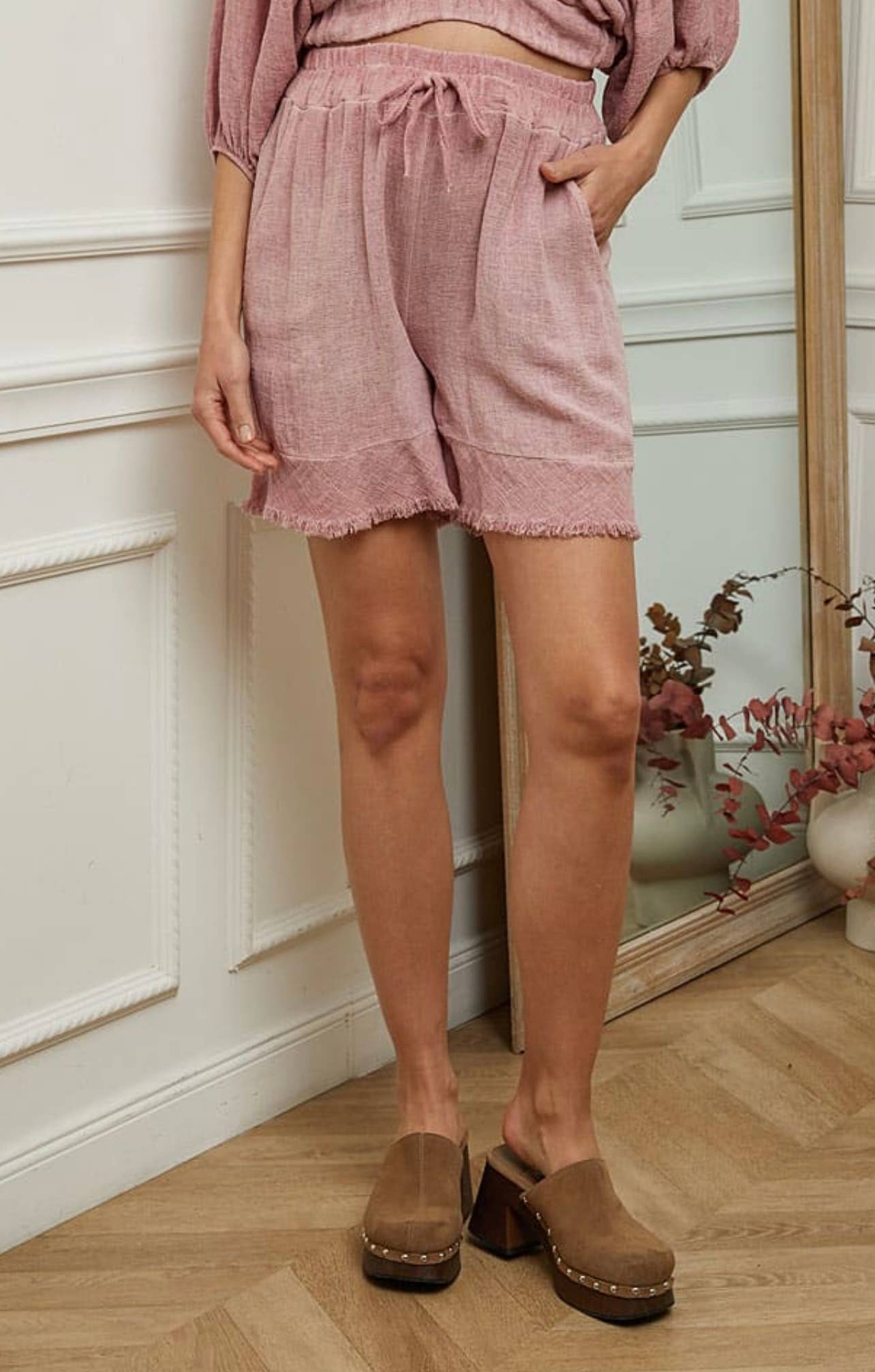 LÉA & LUC - Wholesale Shorts - Women's - Shorts in 50% cotton 50% linen REF. 1007822