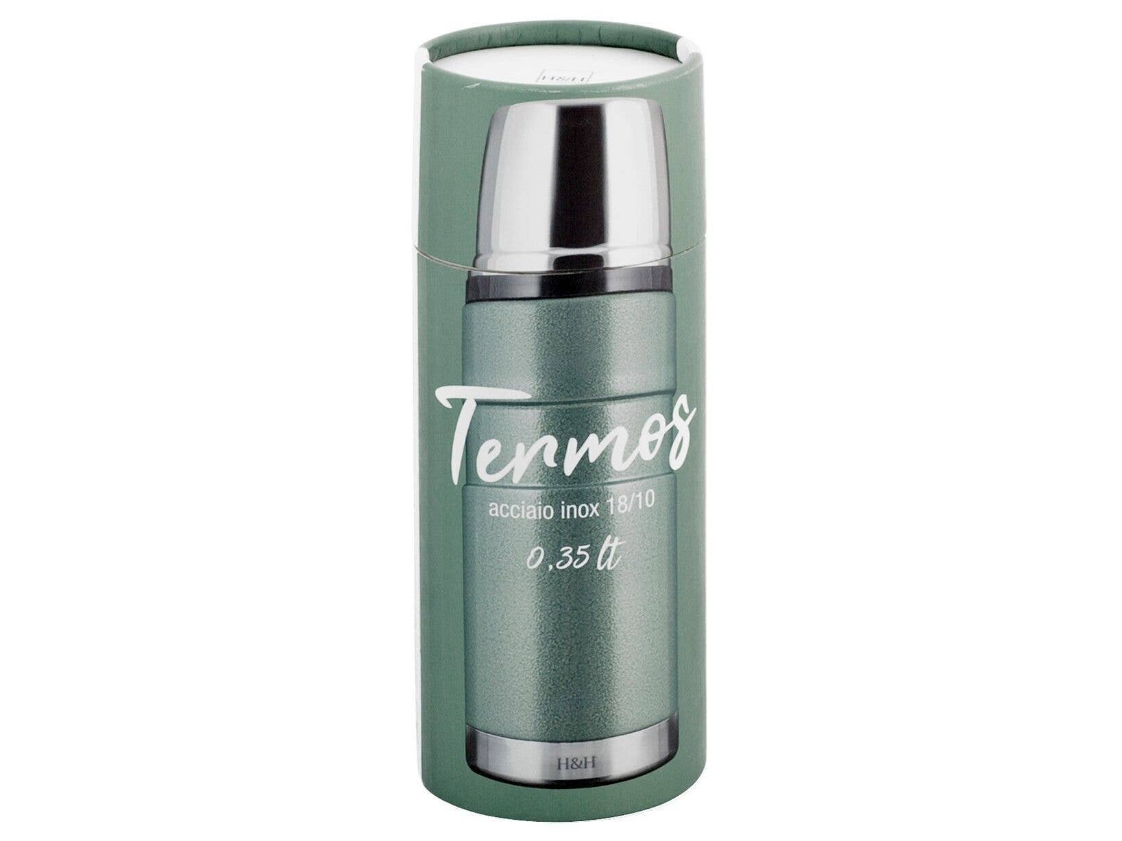 H&H - Wholesale Insulated Mug/Tumbler - 18/10 Stainless Steel Thermos Green 0.35 Lt2