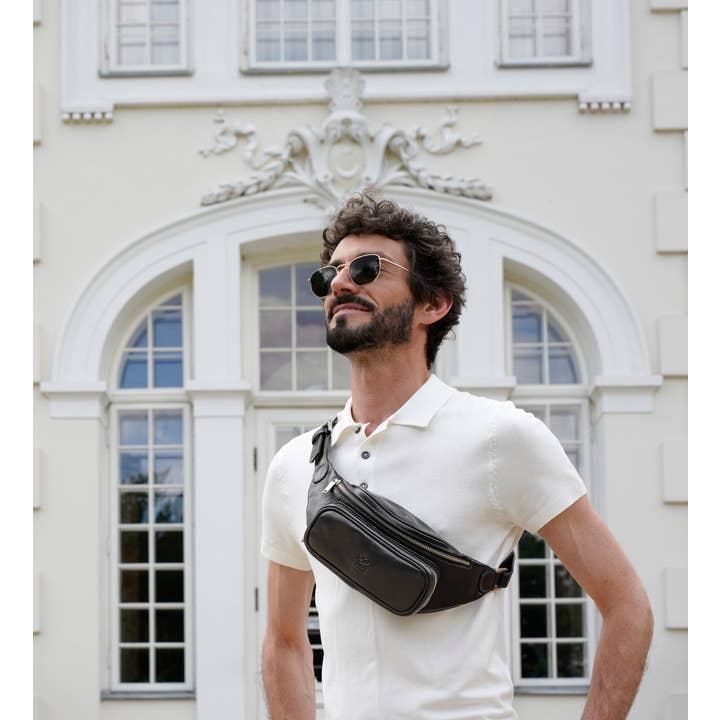 Time Resistance - Wholesale Belt Bag - Unisex - Leather Sling Bag Belly Bag - Independent People50