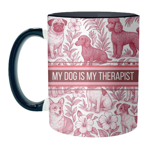 ART WOW – Caneca por atacado – Canecas 'O meu cão é o meu terapeuta'6