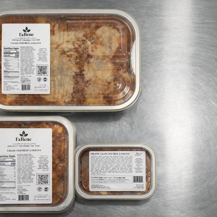 Grass-Fed Beef Lasagna for wholesale by FaBene and Co LLC