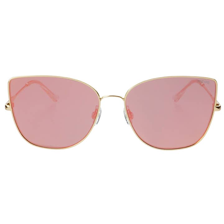 Pink Mirror Emma Sunglasses for wholesale on Faire