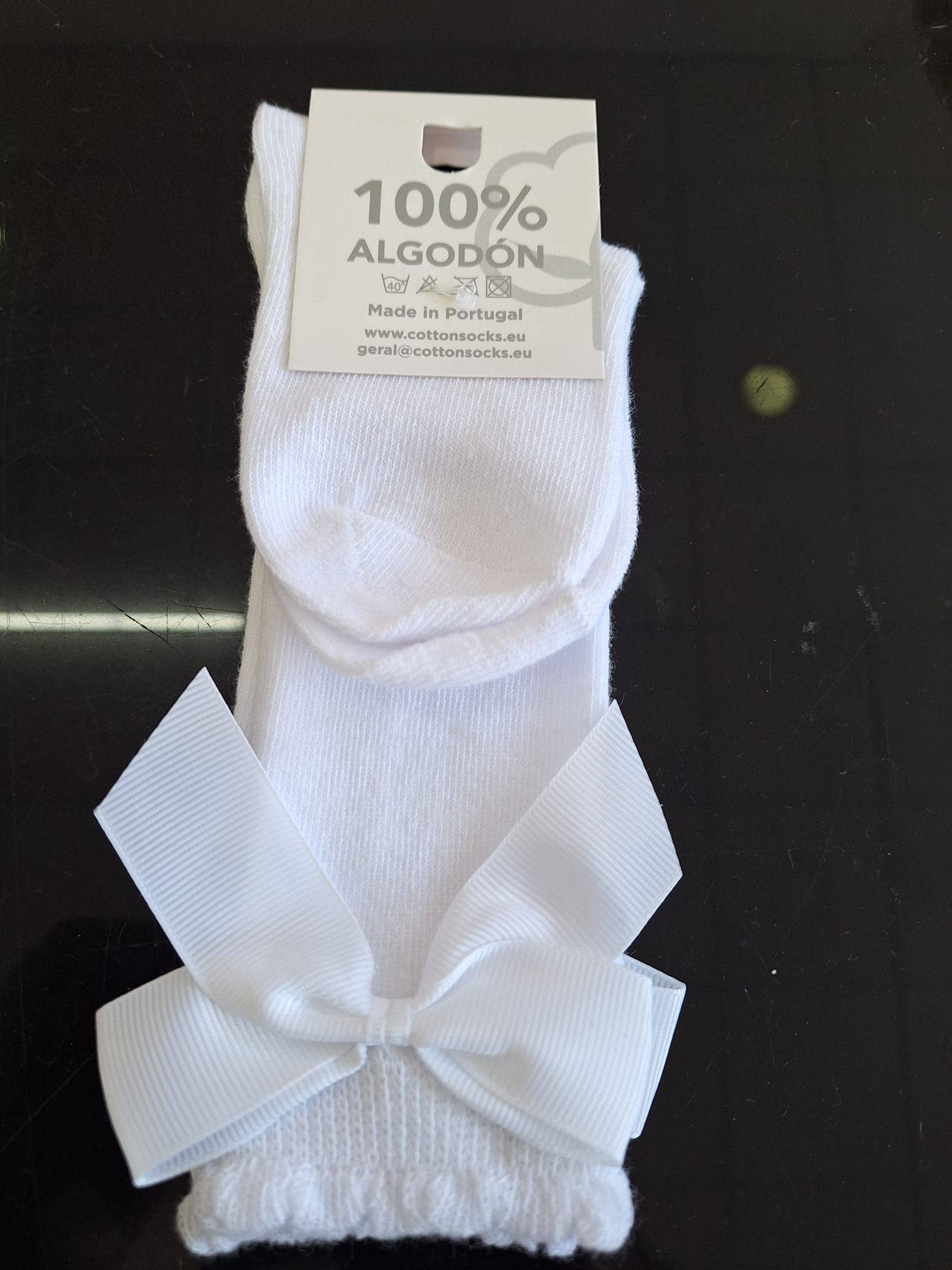 Cotton Socks – Engroshandel Sokker - Baby – Knæstrømper med sløjfe i 100 % bomuld14